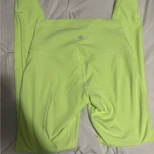 Lululemon Athletica Neon Green Leggings